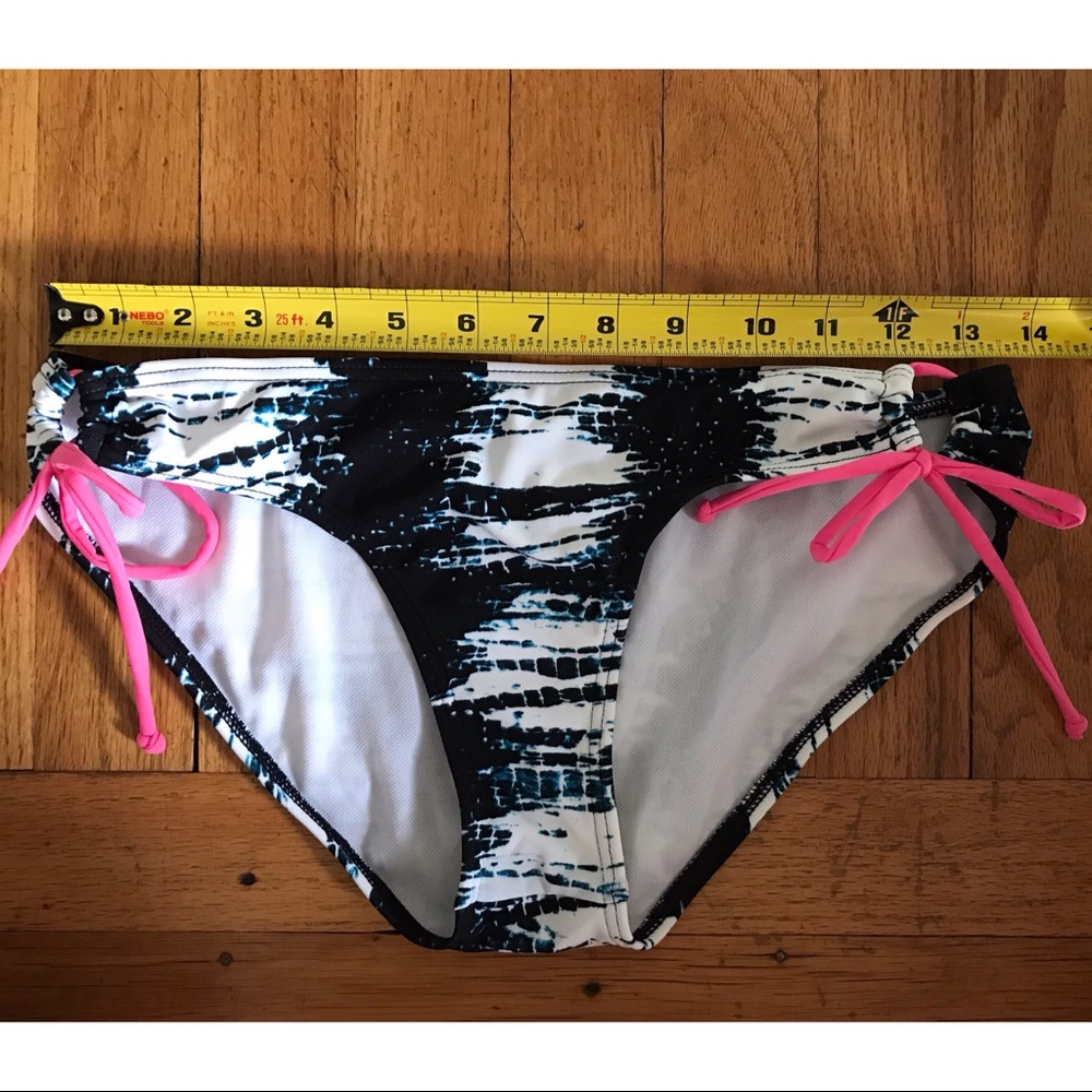 NWOT tie dye pink tie bikini bottom